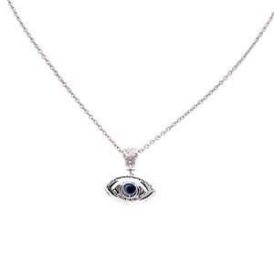 Women’s Evil Eye Silver Necklace